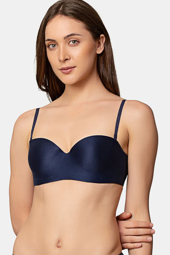 Buy Triumph Padded Wired Full Coverage Tube Bra - Deep Water
